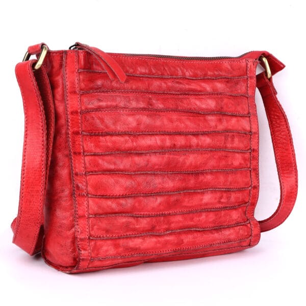 Elegant Red Leather Sling Bag - Image 3