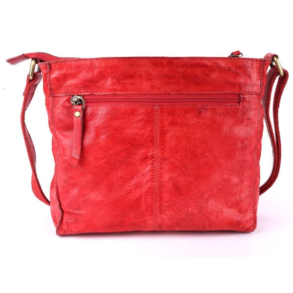 Elegant Red Leather Sling Bag - Image 2