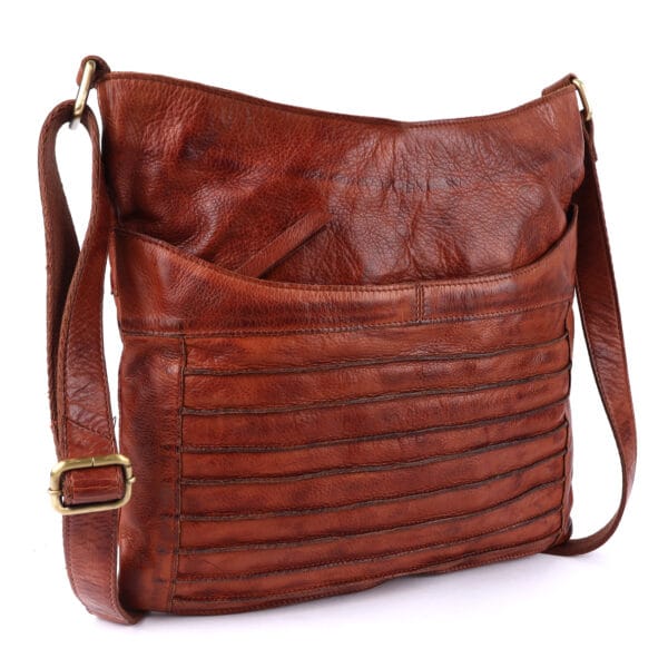 Classic Brown Leather Shoulder Bag - Image 3