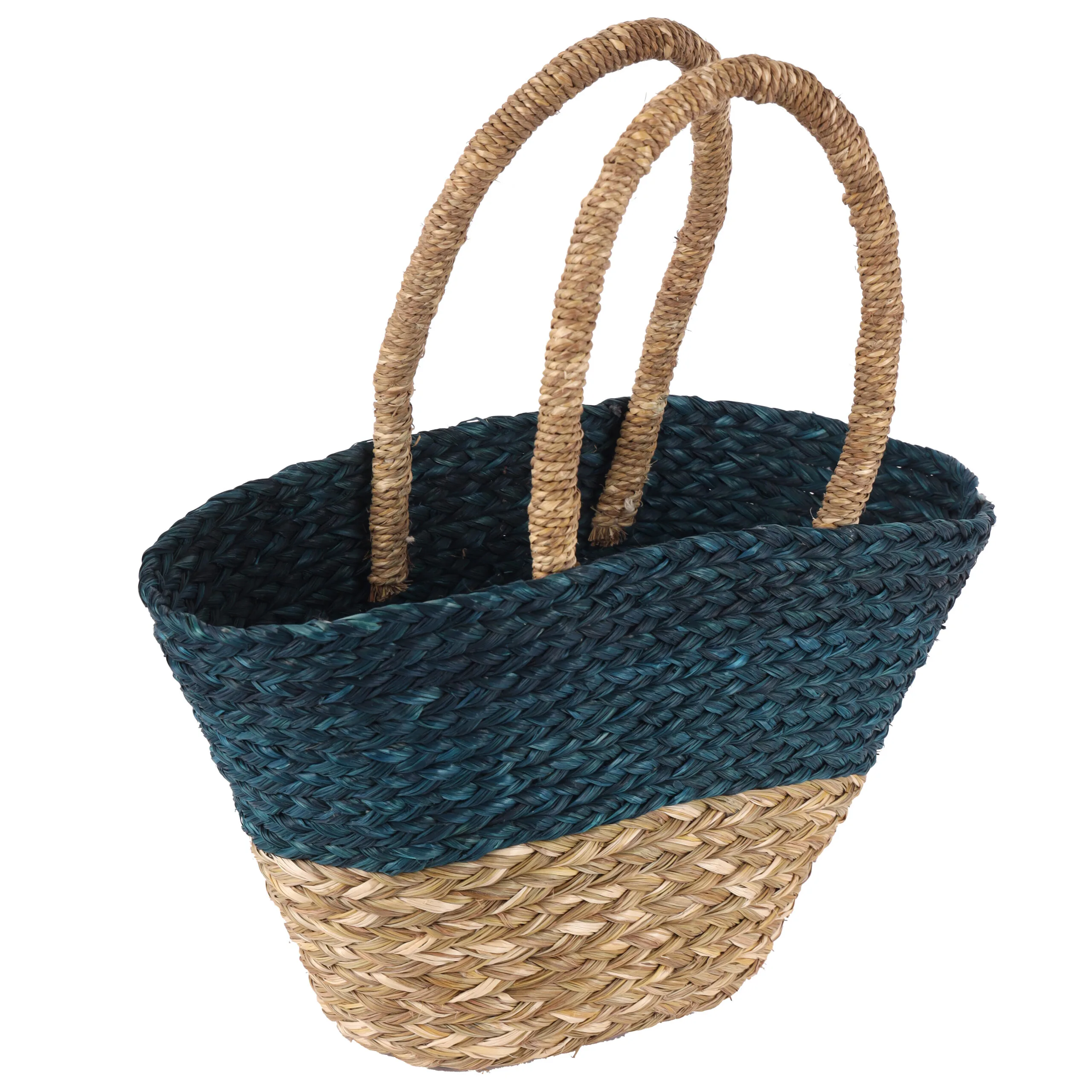 Azure Breeze Straw Tote - Image 2