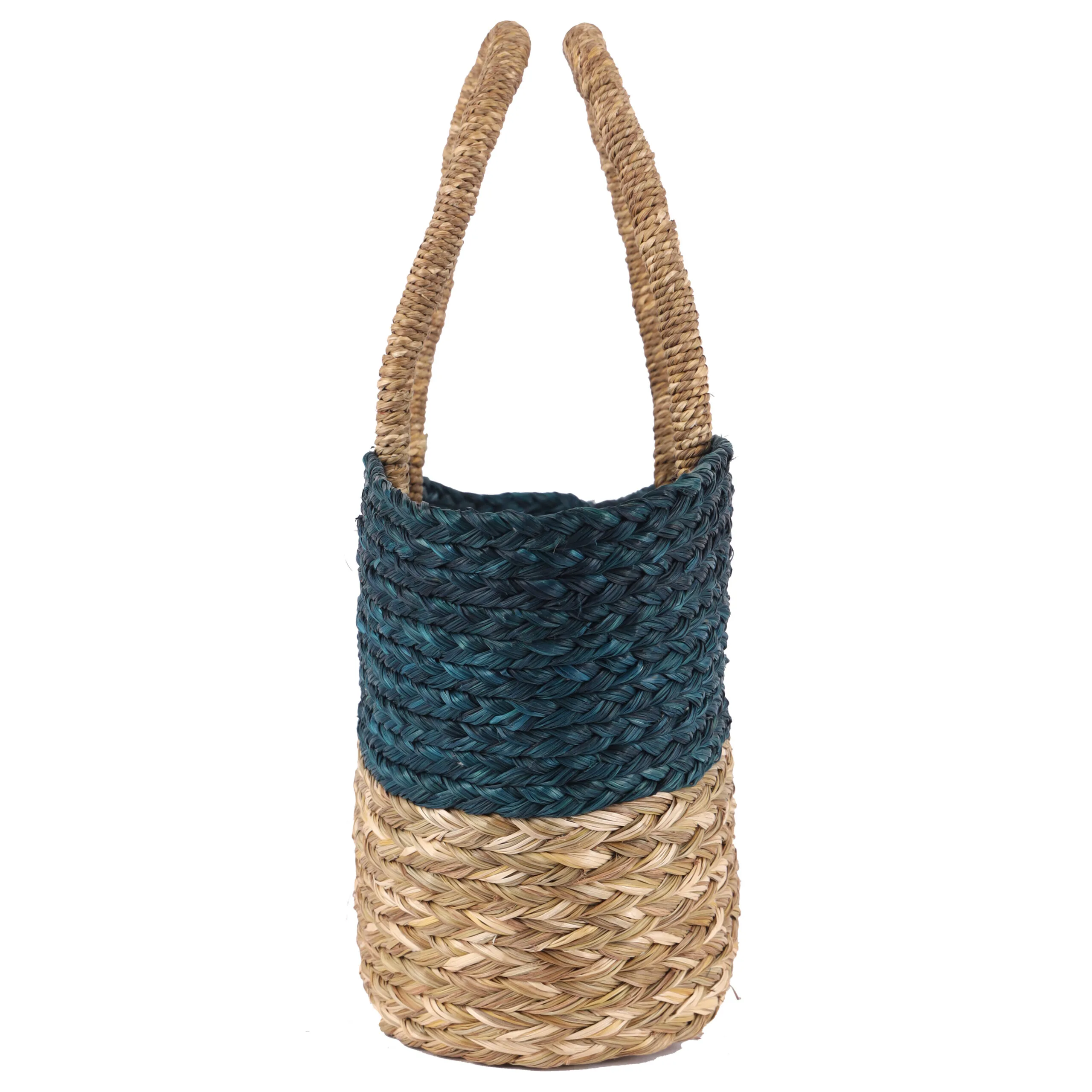 Azure Breeze Straw Tote - Image 3
