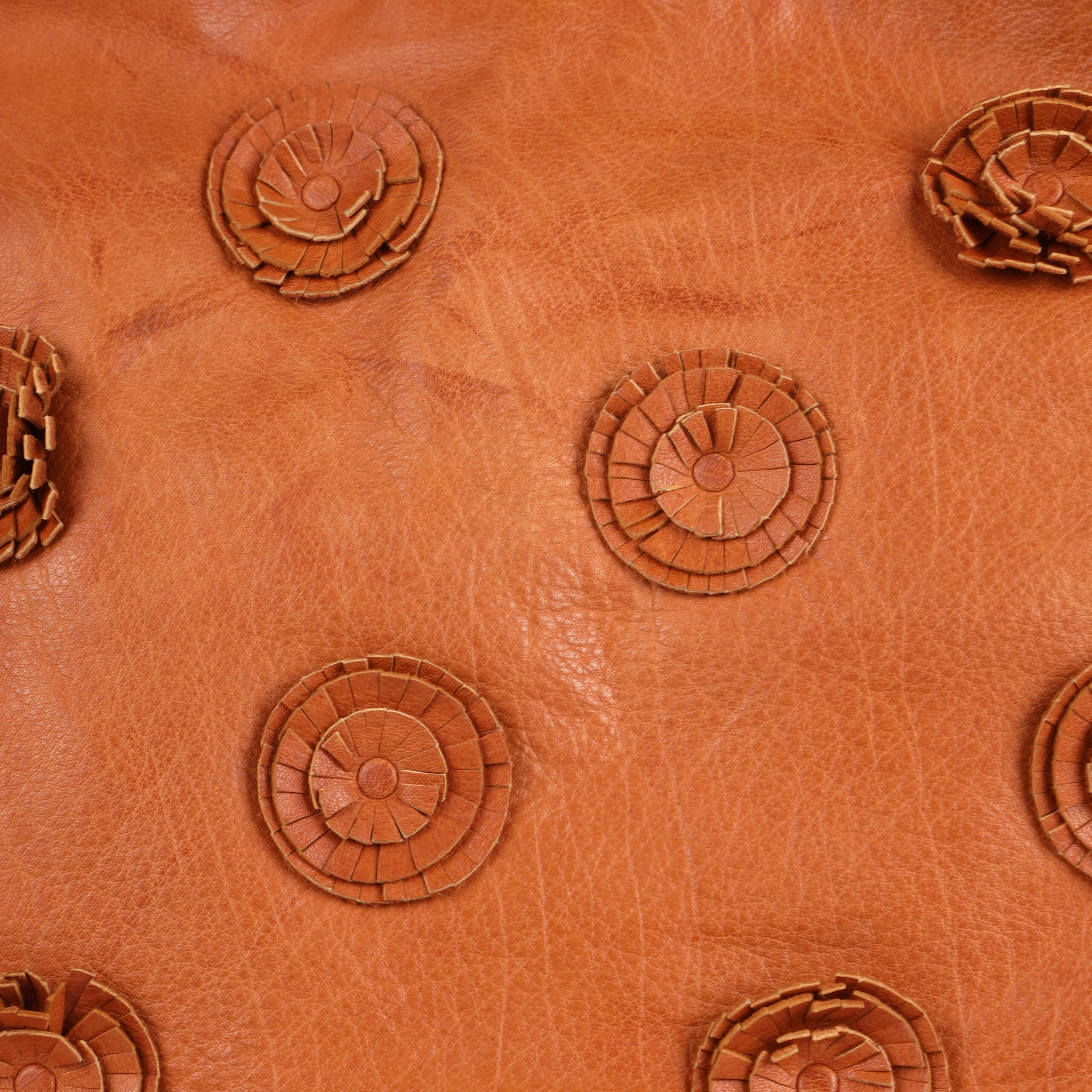 Floral Designed Leather Tote - Image 3