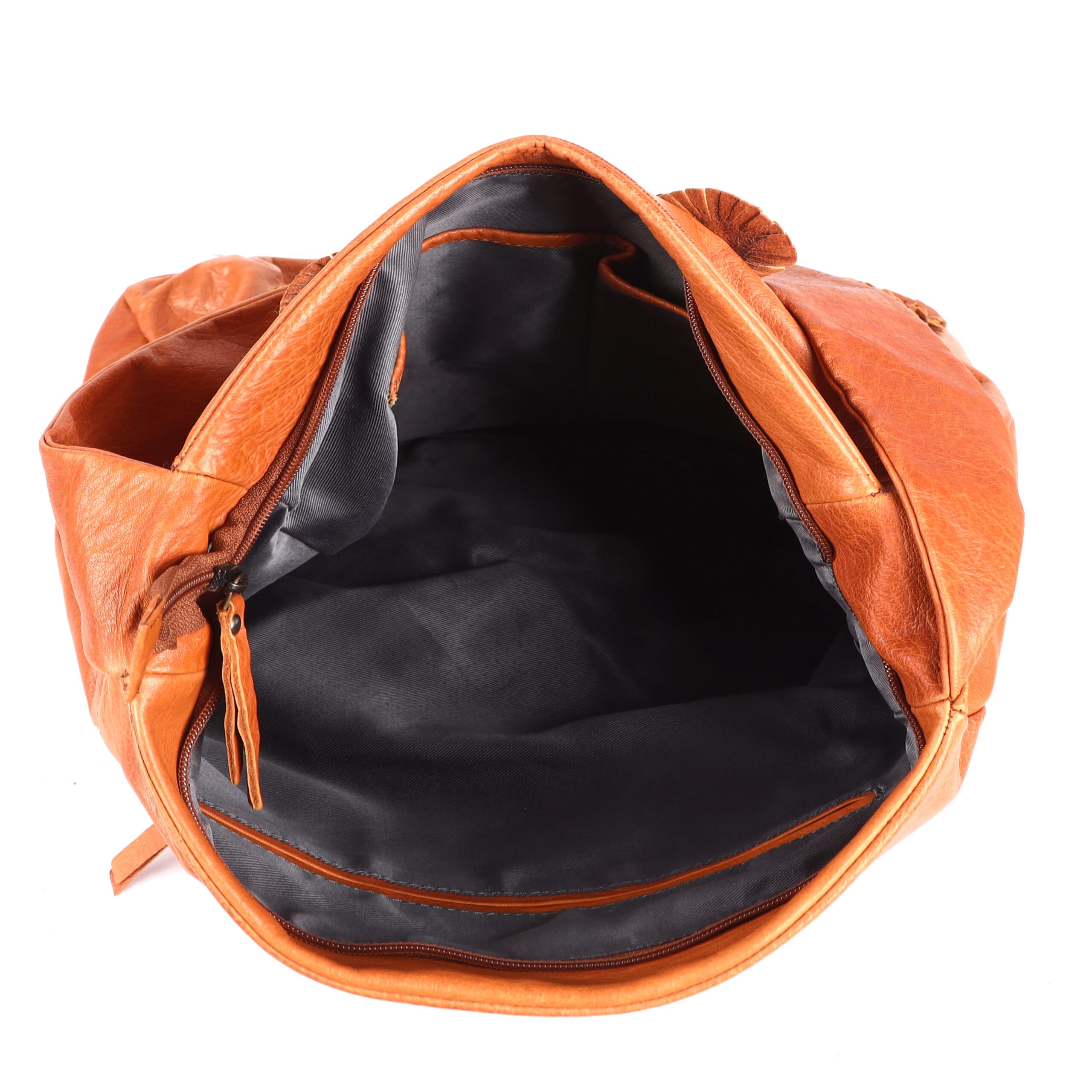 Floral Designed Leather Tote - Image 5