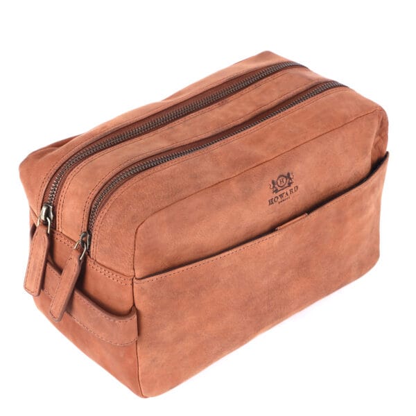 WILD WOOD NEST Vintage Leather Travel Dopp Kit - Image 4