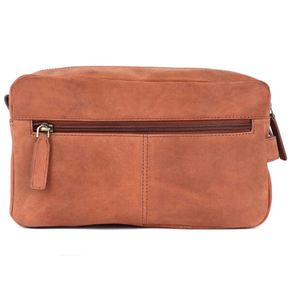 WILD WOOD NEST Vintage Leather Travel Dopp Kit - Image 3