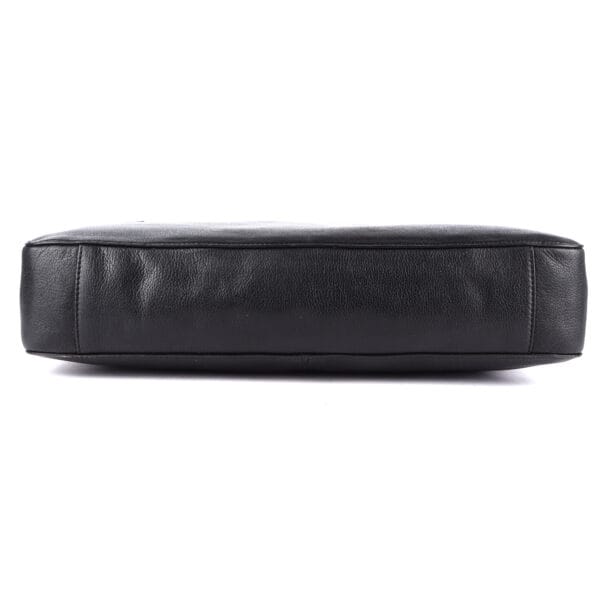 Premium Leather Business Briefcase - Black - Image 6