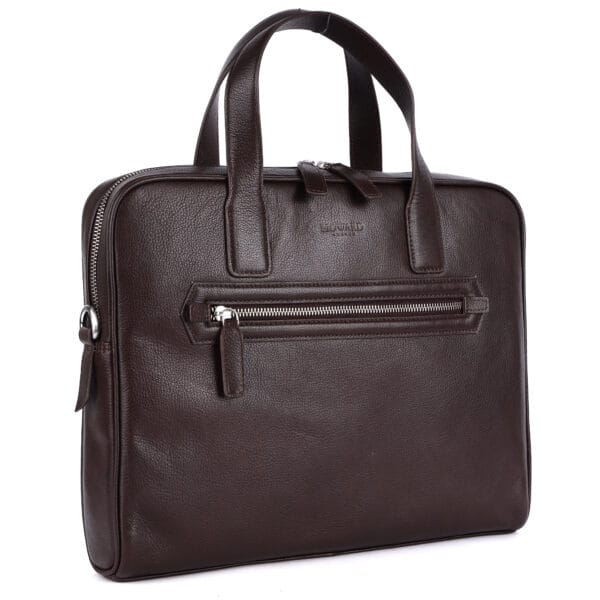 Classic Brown Leather Briefcase - Image 6