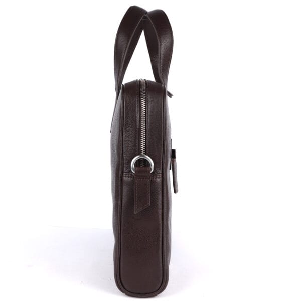Classic Brown Leather Briefcase - Image 5