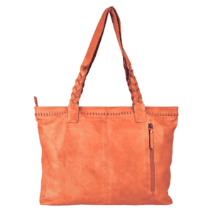 Sunset Braided Leather Tote