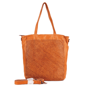 Woven Leather Tote Bag with Detachable Strap - Chic & Spacious Shoulder Bag