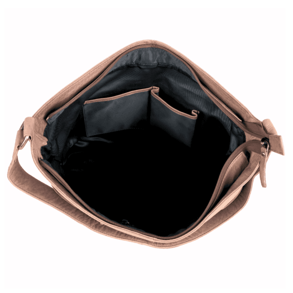 Braided Bliss mocha Mousse Weave Charm Hobo - Image 2