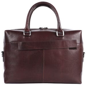 Premium brown leather business bag with handles, featured for leather bags USA collection
