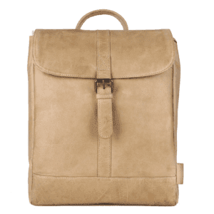 Minimalist Tan Leather Backpack for Daily Use – Designed by Leather Backpack Manufacturer in India