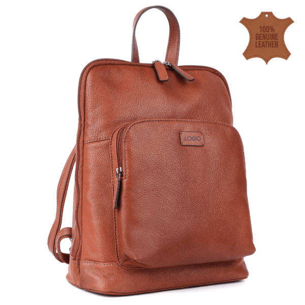 Vintage Luxe Leather Backpack - Image 2