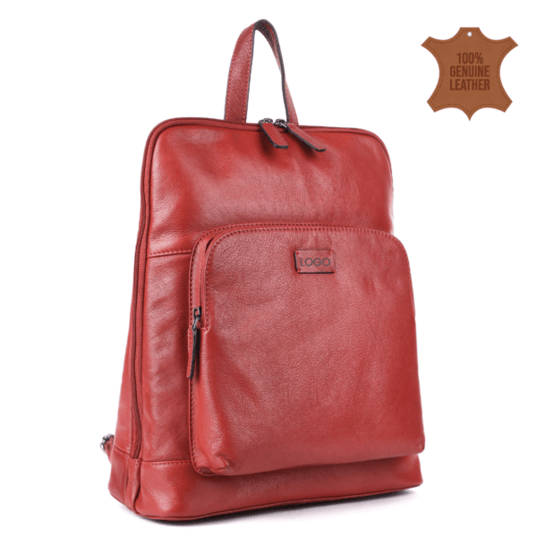 Scarlet Luxe Leather Backpack - Image 5