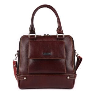 Classic Chocolate Brown Leather Satchel