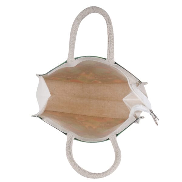 Butterfly Bloom Eco Jute Bag - Image 2