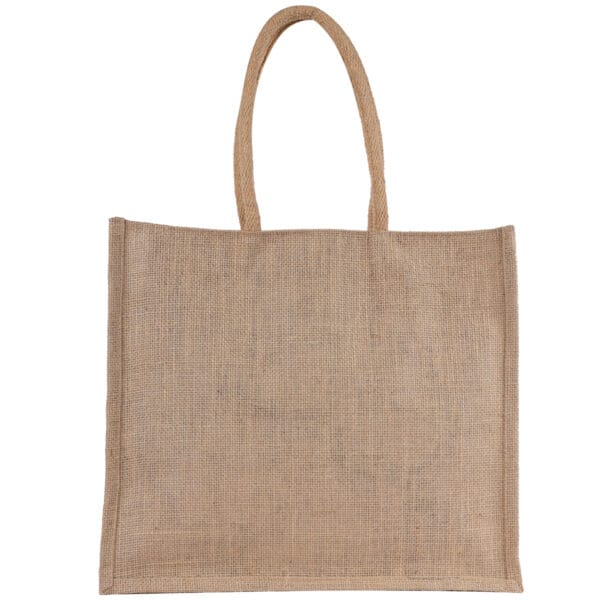 Multicolor Patchwork Jute Tote Bag - Image 4