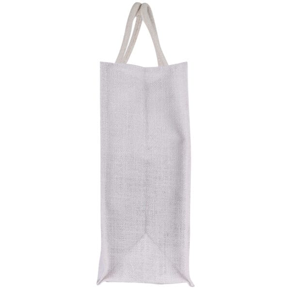 Elegant White Jute Bag with Red Ethnic Border - Image 4