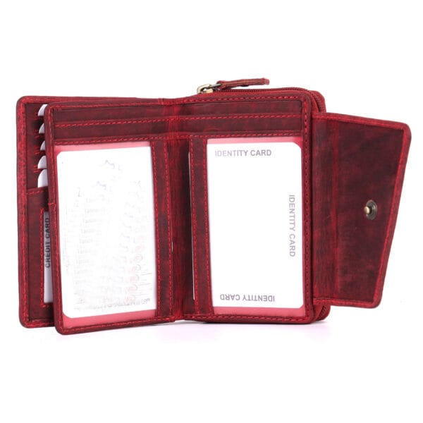 Floral Embossed Leather Women's Wallet - Image 4