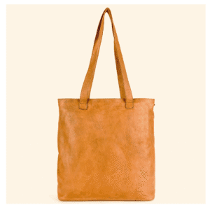 Everyday Tan Leather Tote Bag