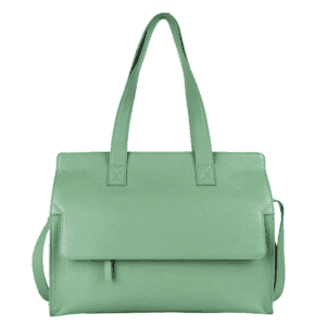 Sage Green Leather Tote Bag – Elegance in Simplicity