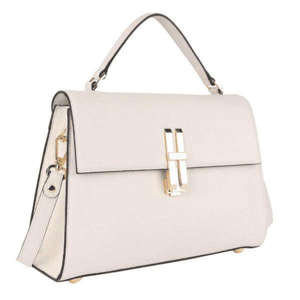 Ivory Icon Structured Leather Handbag - Image 2