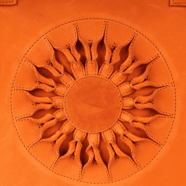 Blaze Leather Tote – Sunburst & Fringe Edition - Image 4