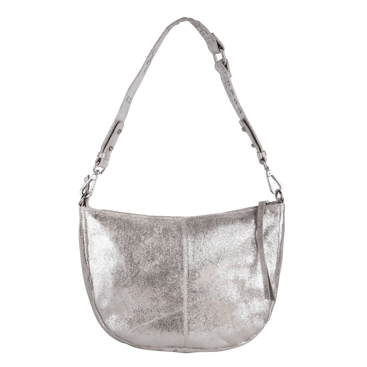 Shimmer Luxe Crescent Shoulder Bag - Image 2
