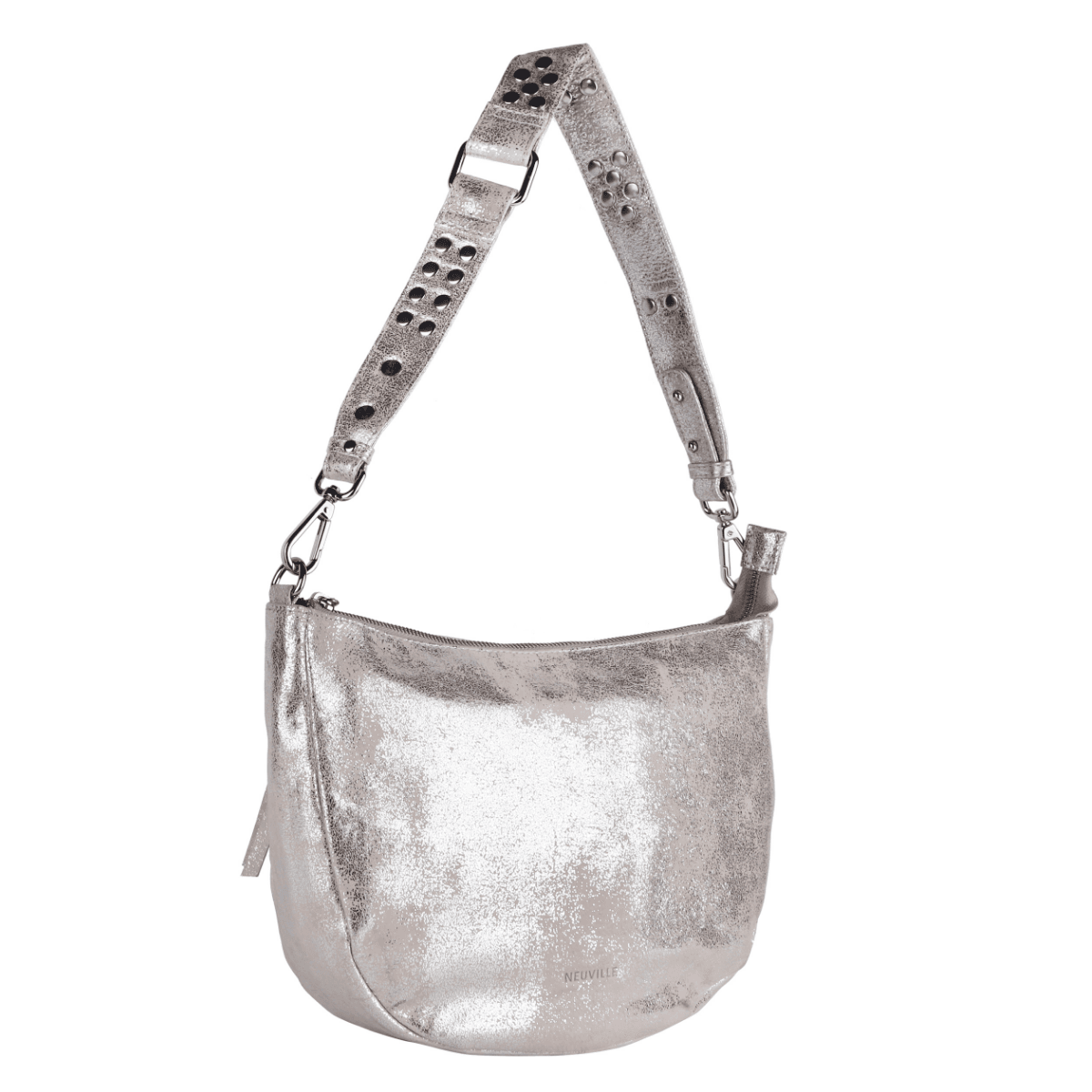 Shimmer Luxe Crescent Shoulder Bag - Image 3