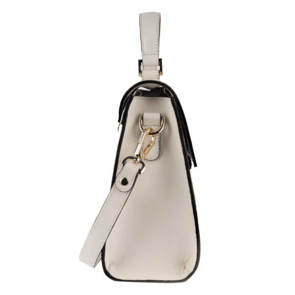 Ivory Icon Structured Leather Handbag - Image 3