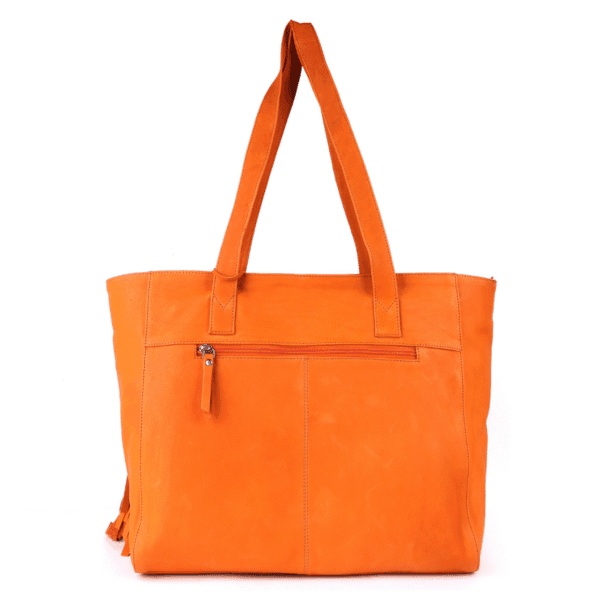 Blaze Leather Tote – Sunburst & Fringe Edition - Image 5