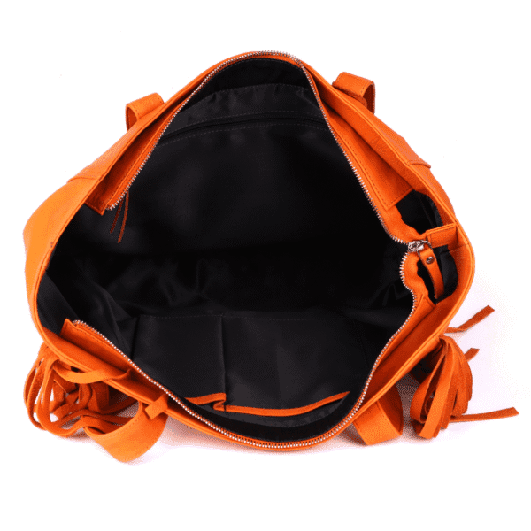 Blaze Leather Tote – Sunburst & Fringe Edition - Image 3