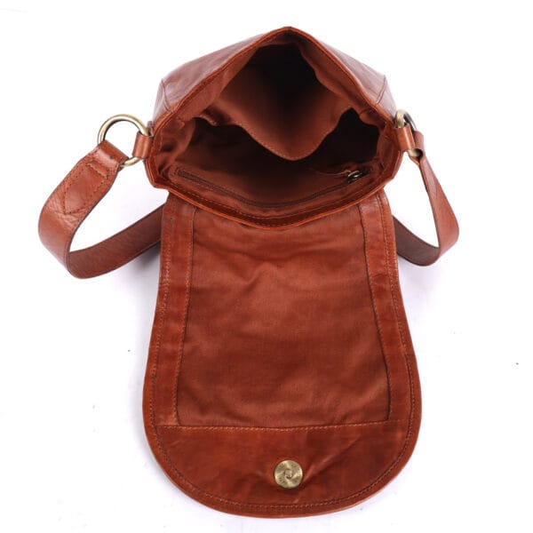 Braided Leather Crossbody Bag - Image 5