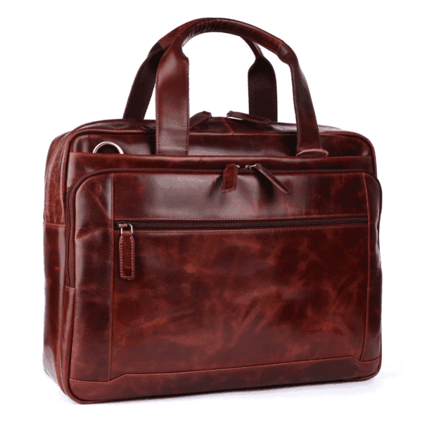 Premium Leather Office Laptop Bag - Image 6