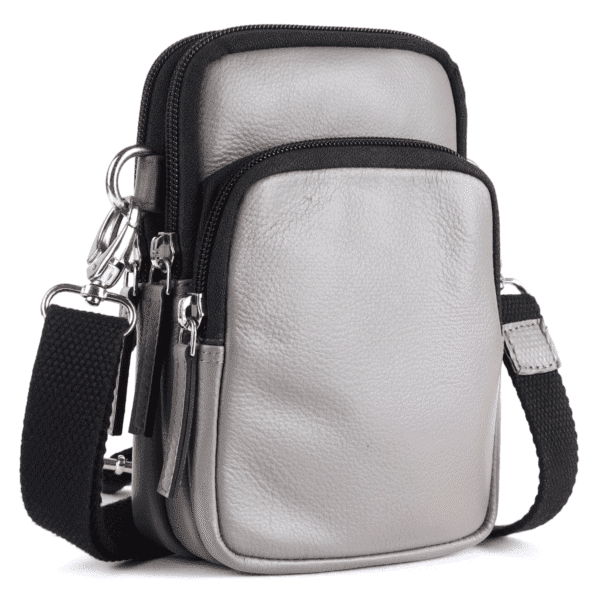 Stylish Grey Crossbody Bag - Image 5
