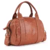 Top Quality Tan Leather Handbag with Dual Handles and Crossbody Strap - Image 5