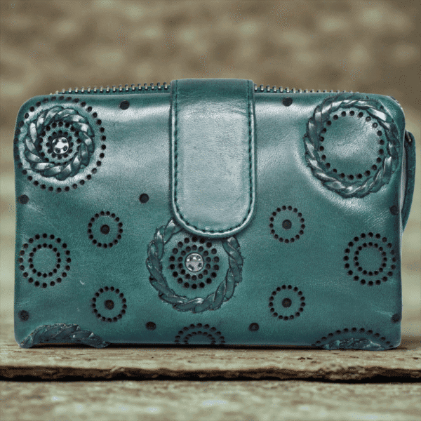Elegant Green Leather Women Wallet - Image 4