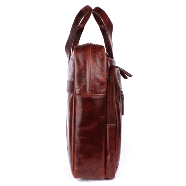 Premium Leather Office Laptop Bag - Image 5
