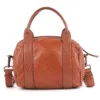 Top Quality Tan Leather Handbag with Dual Handles and Crossbody Strap - Image 3