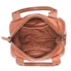 Top Quality Tan Leather Handbag with Dual Handles and Crossbody Strap - Image 2