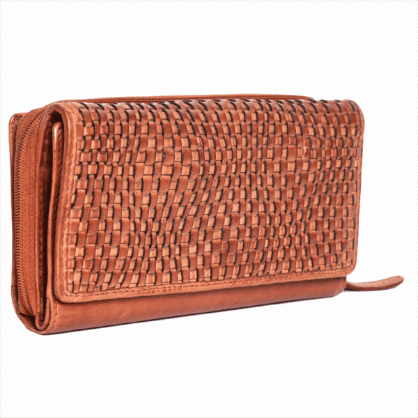 Premium Handcrafted Woven Leather Wallet - Image 3