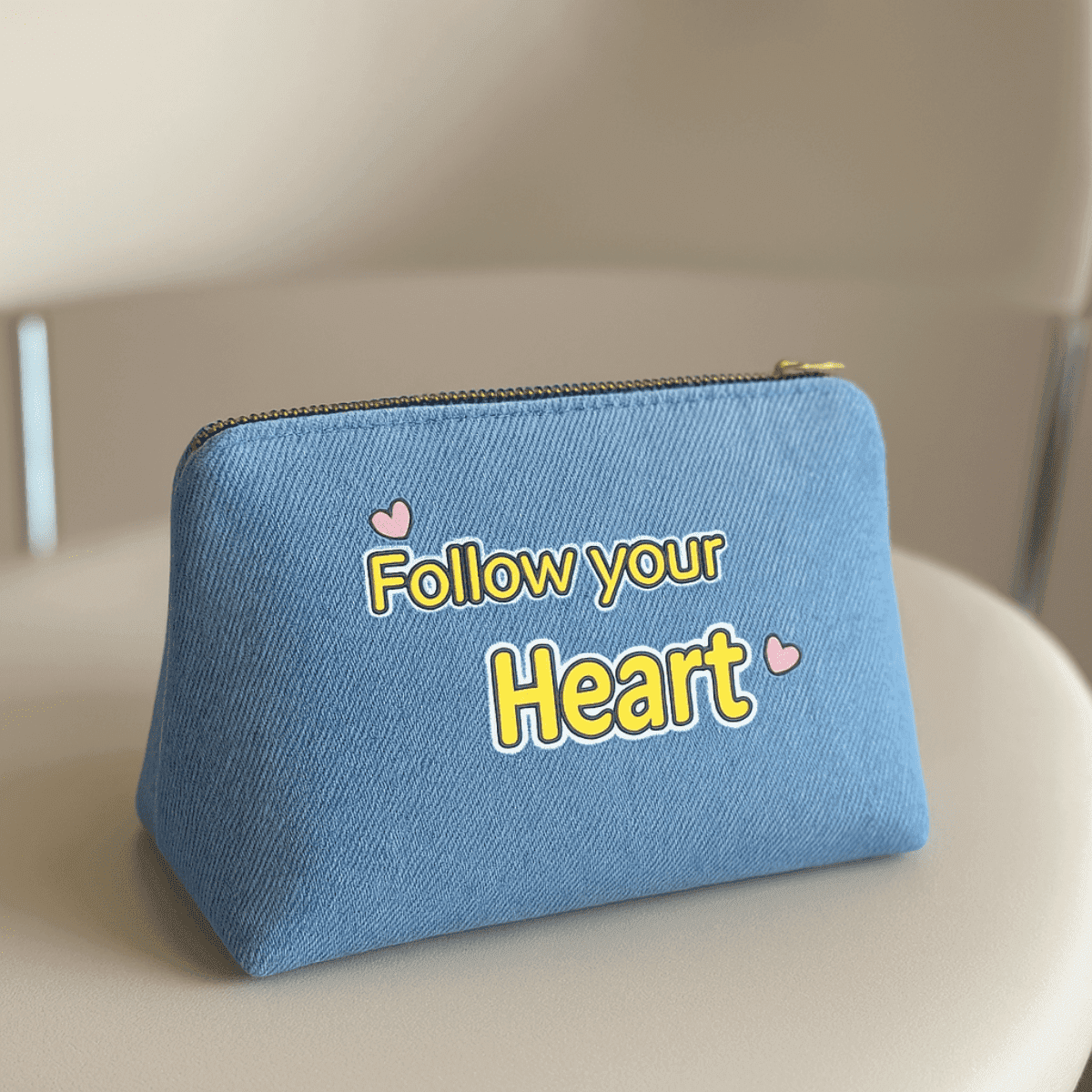 Follow Your Heart Inspirational Zipper Pouch