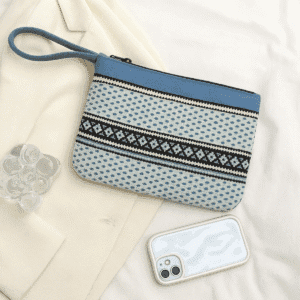 Nordic Pattern Wristlet Pouch