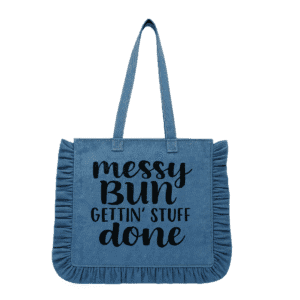 Messy Bun Ruffle Tote