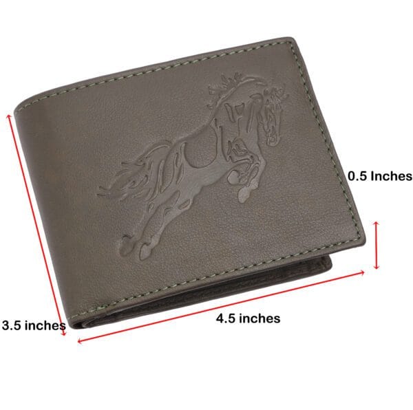 Stallion Embossed Leather Wallet - Image 4
