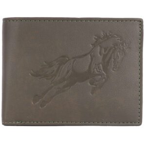 Stallion Embossed Leather Wallet