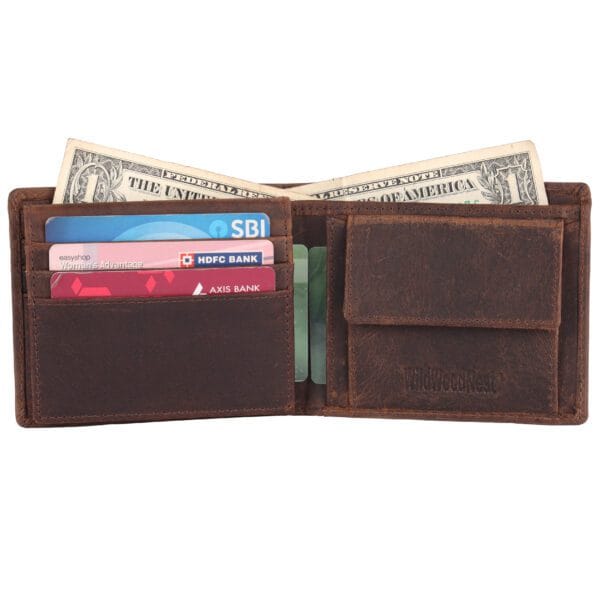 Roaring Beast Embossed Leather Wallet - Image 2