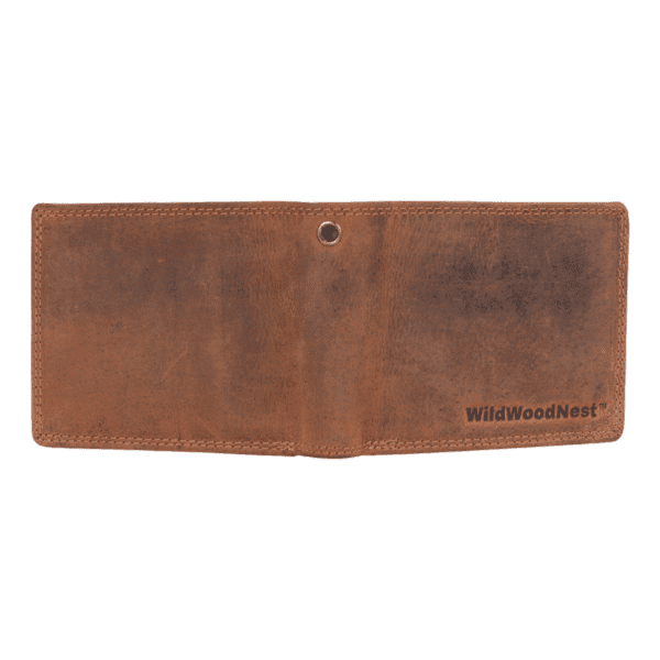 WildWoodNest Vintage Brown Leather Wallet - Image 5