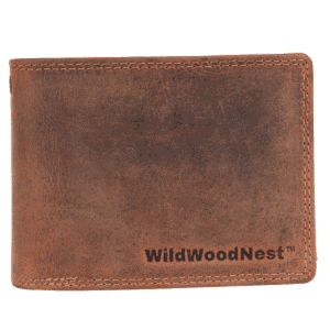 WildWoodNest Vintage Brown Leather Wallet